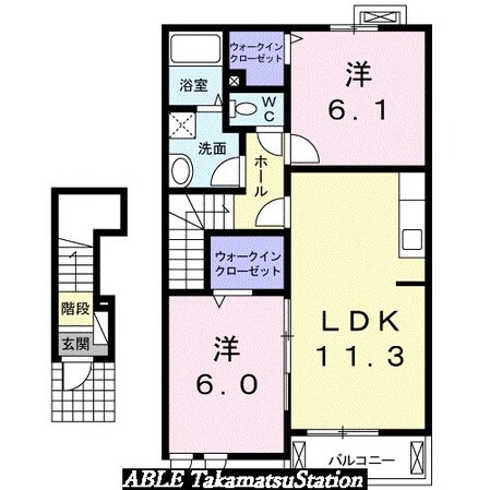 レスポワールの物件間取画像